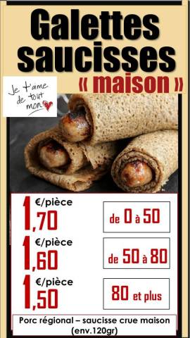 Kit galette saucisse